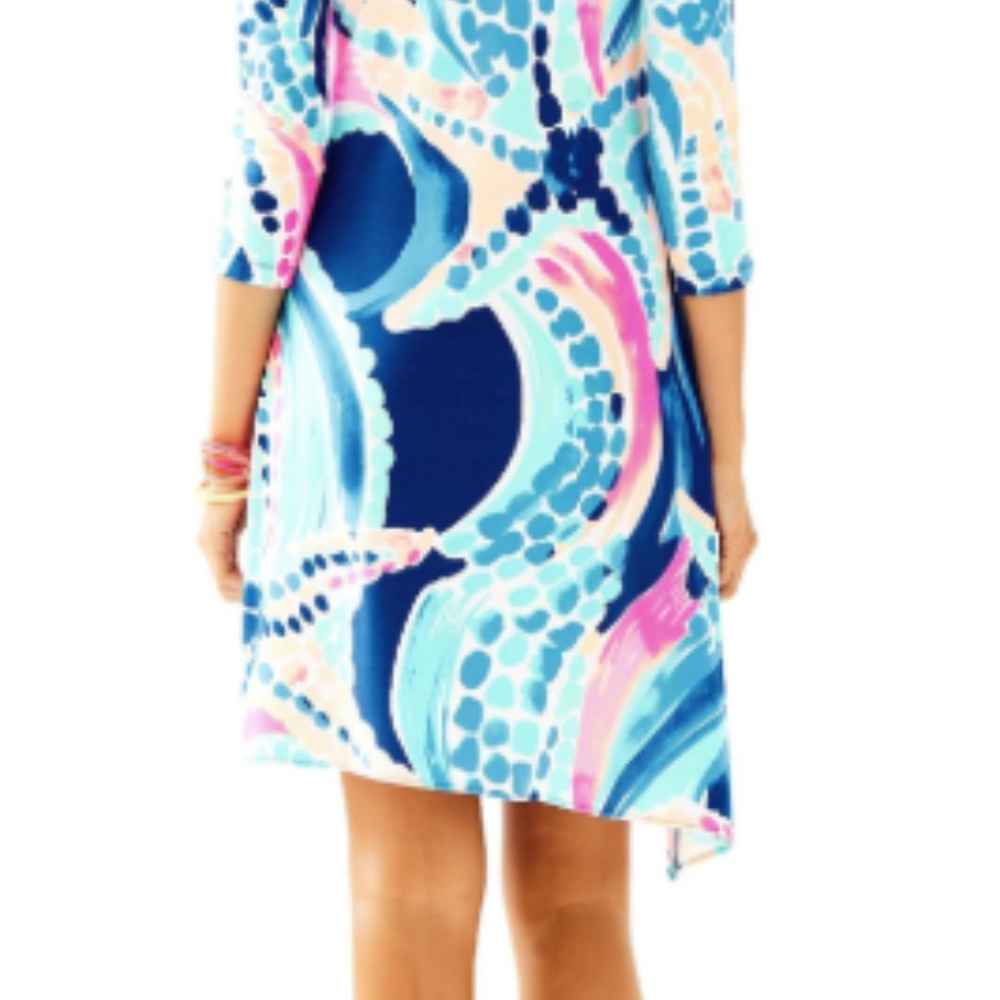 NWT Lilly Pulitzer Ariana Asymmetric Swing Dress - Picture 3 of 4